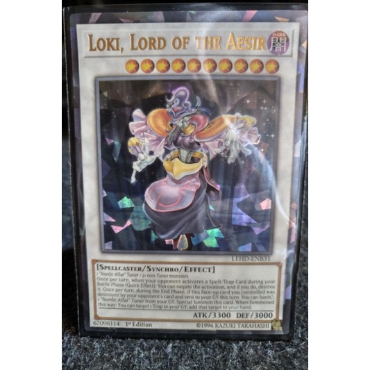 Yugioh Loki, Lord of the Aesir Collector's Rare 3D Foil Orica | Shopee ...