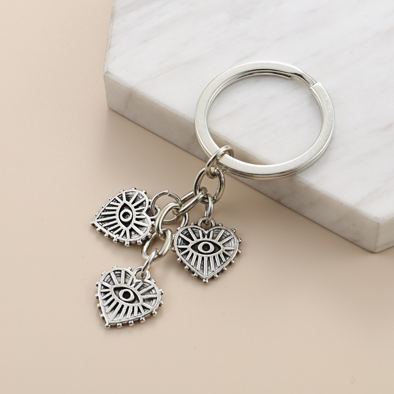 New Design Keychain Eye Key Ring Heart Shaped Key Chains For Women Men ...