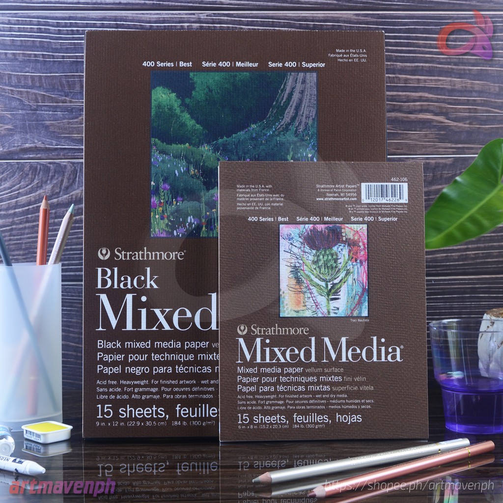 Strathmore 400 Series Mixed Media Paper Pad - Vellum Surface