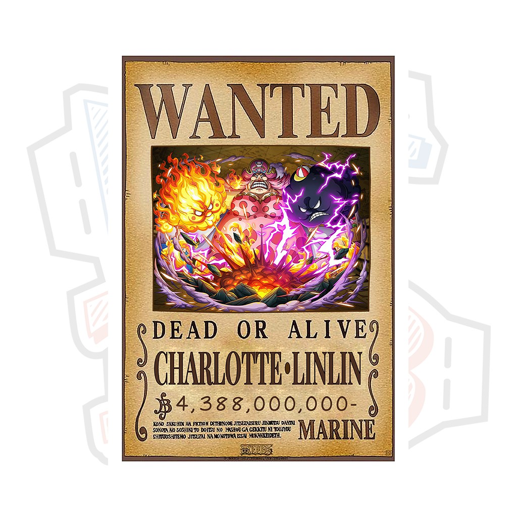 Four Emperors Big Mom Charlotte Linlin wanted Poster ver 3 - One Piece ...