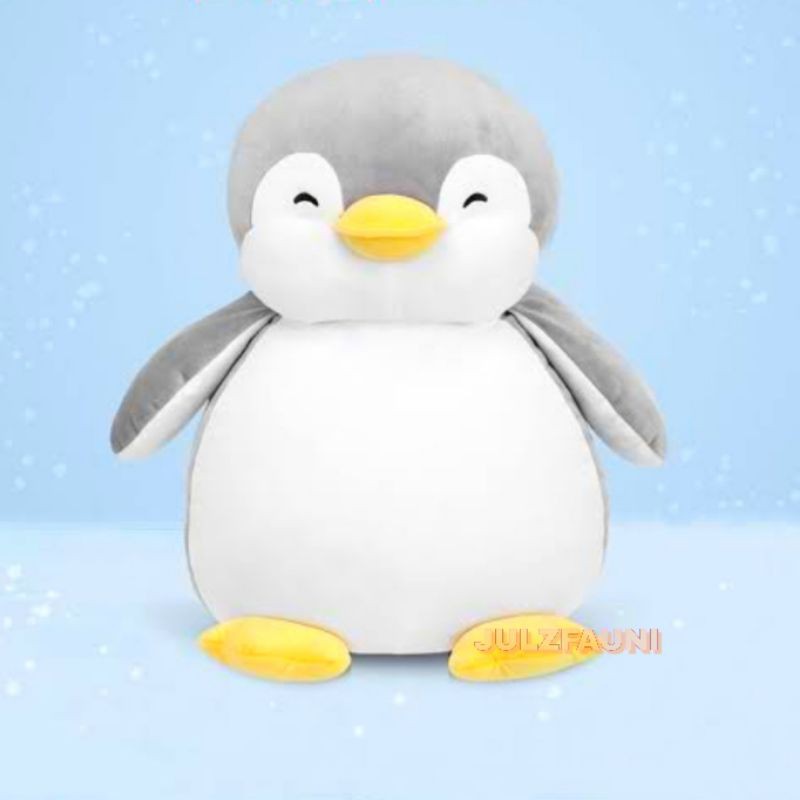 LARGE GREY PENGUIN PLUSH TOY STUFFED TOYS 48CM by Miniso Shopee