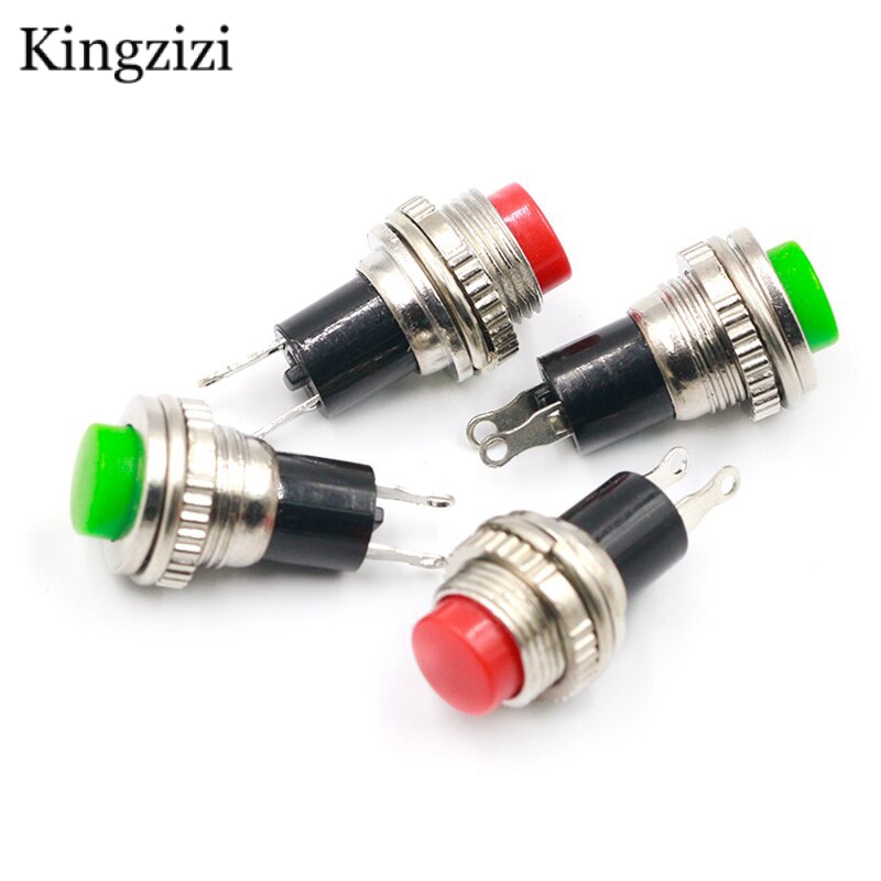 10pcs White Red Green Blue Black Yellow Panel Mount Round Normal Open ...