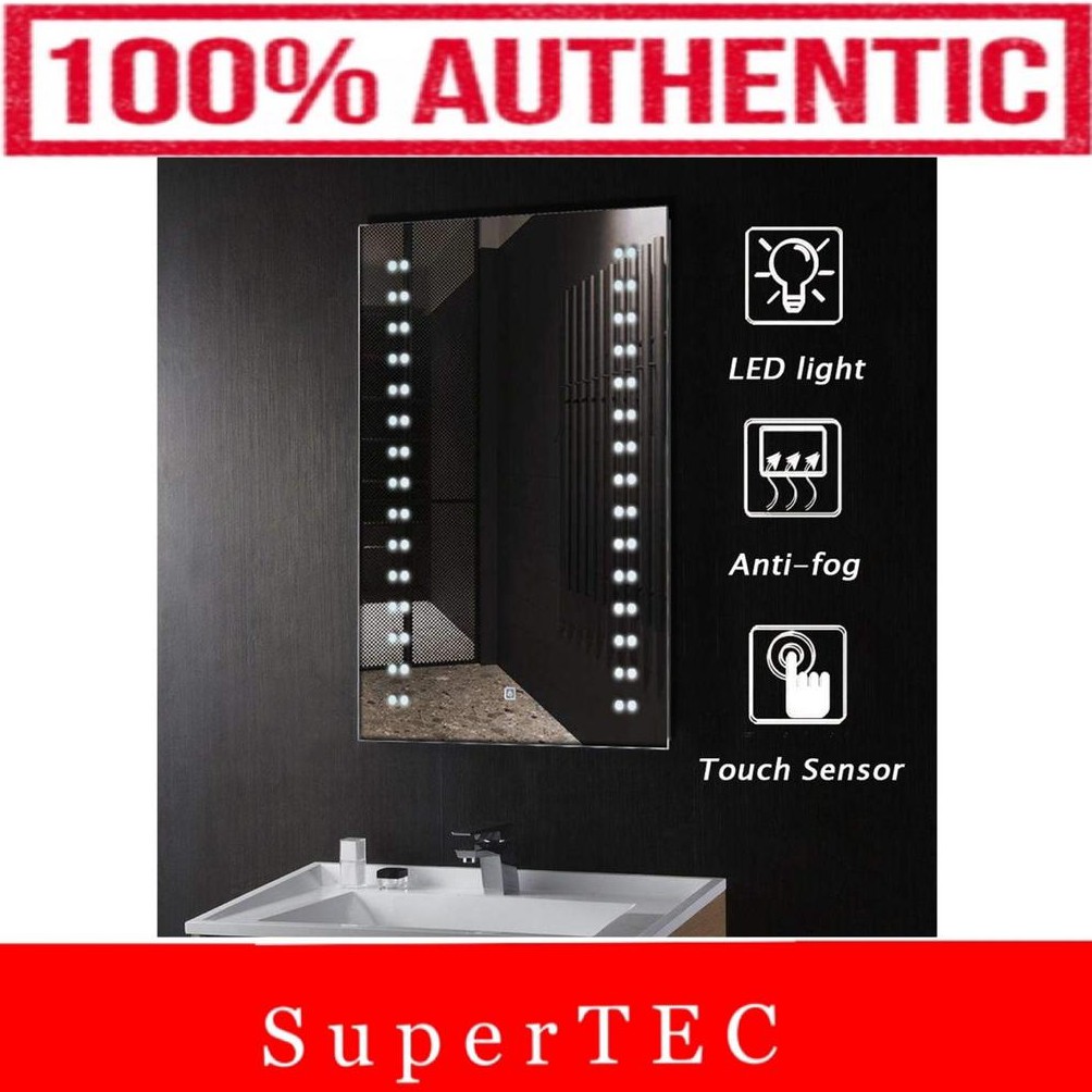 ATUM HOME LED Illuminated Bathroom Mirror Wall Mounted 500x700mm Anti
