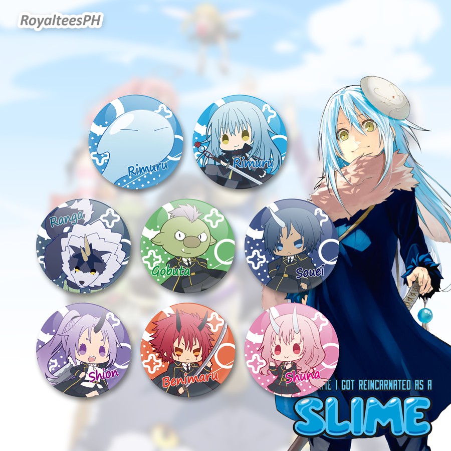 That Time I Got Reincarnated as a Slime Anime Button Pins / Badge ...