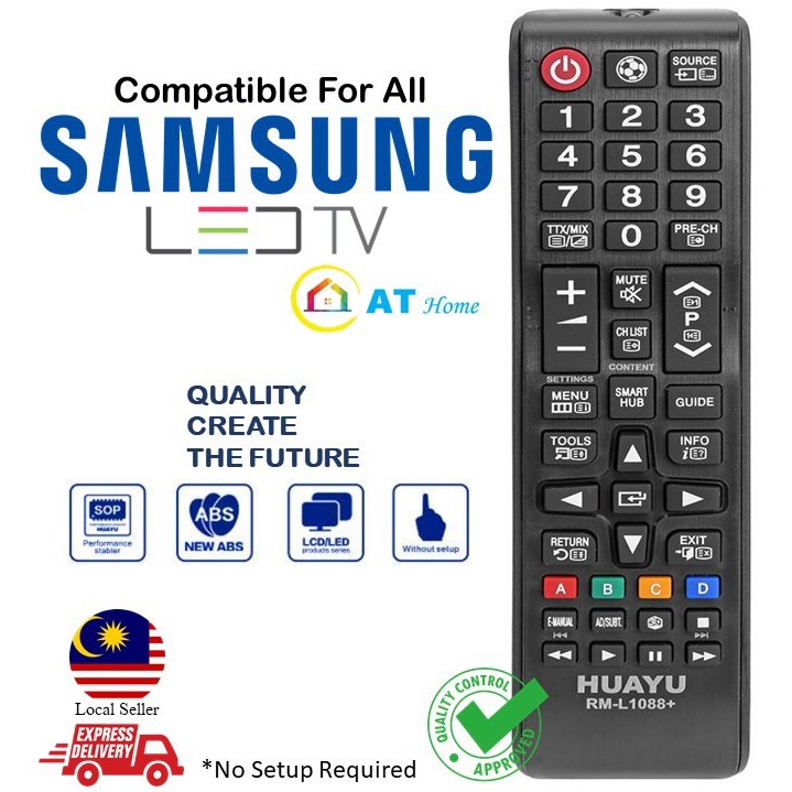 SAMSUNG LED LCD PLASMA SMART TV REMOTE CONTROL RM-L1088+ FOR BN59 ...