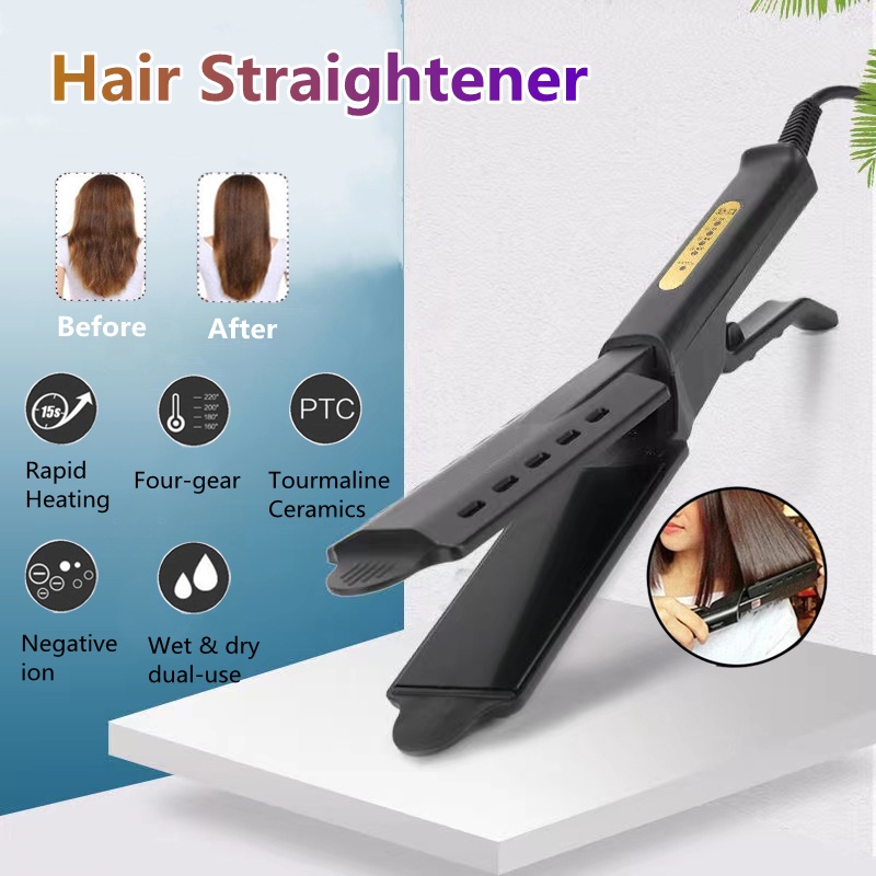 Hair Straightener Four gear Temperature Adjustment Ceramic Tourmaline Ionic Flat Iron Straightener Shopee Philippines