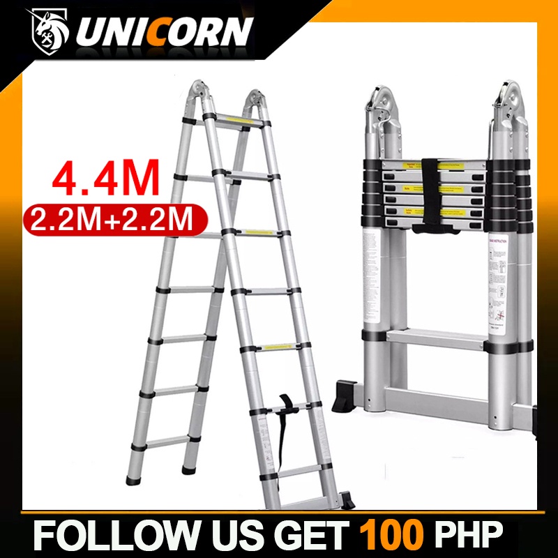 2.6M 3.2M ladder aluminum adjustable,telescopic ladder,folding ladder ...