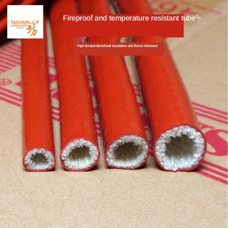 1Meter Thickening Fire Proof Tube 4mm~15mm Silicone Fiberglass Cable ...