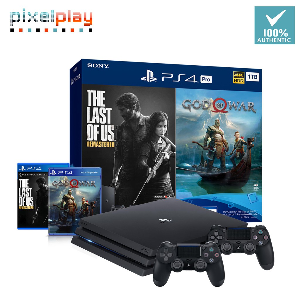 PlayStation 4 Pro God Of War Last Of Us Remastered 1Tb Bundle R3