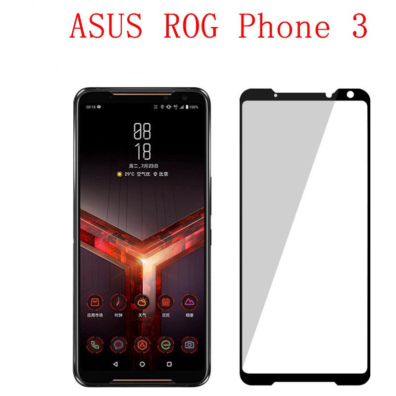 Tempered Glass For Asus ROG Phone Full Screen Coverage Protector Pcs  Pack for more discount