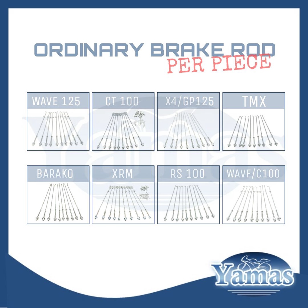 MOTORCYCLE ORDINARY BRAKE ROD (PER PIECE) | Shopee Philippines