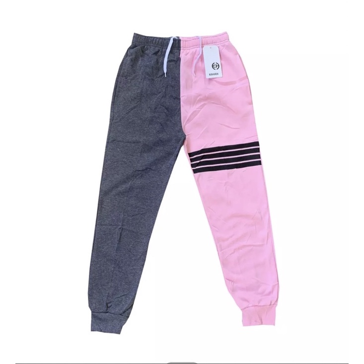 Two tone jogger discount pants