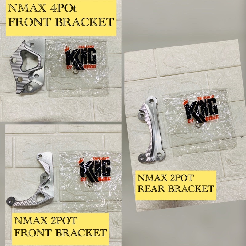KING DRAG CALIPER BRACKET FOR NMAX 2POT FRONT AND REAR/4POTFRONT ...