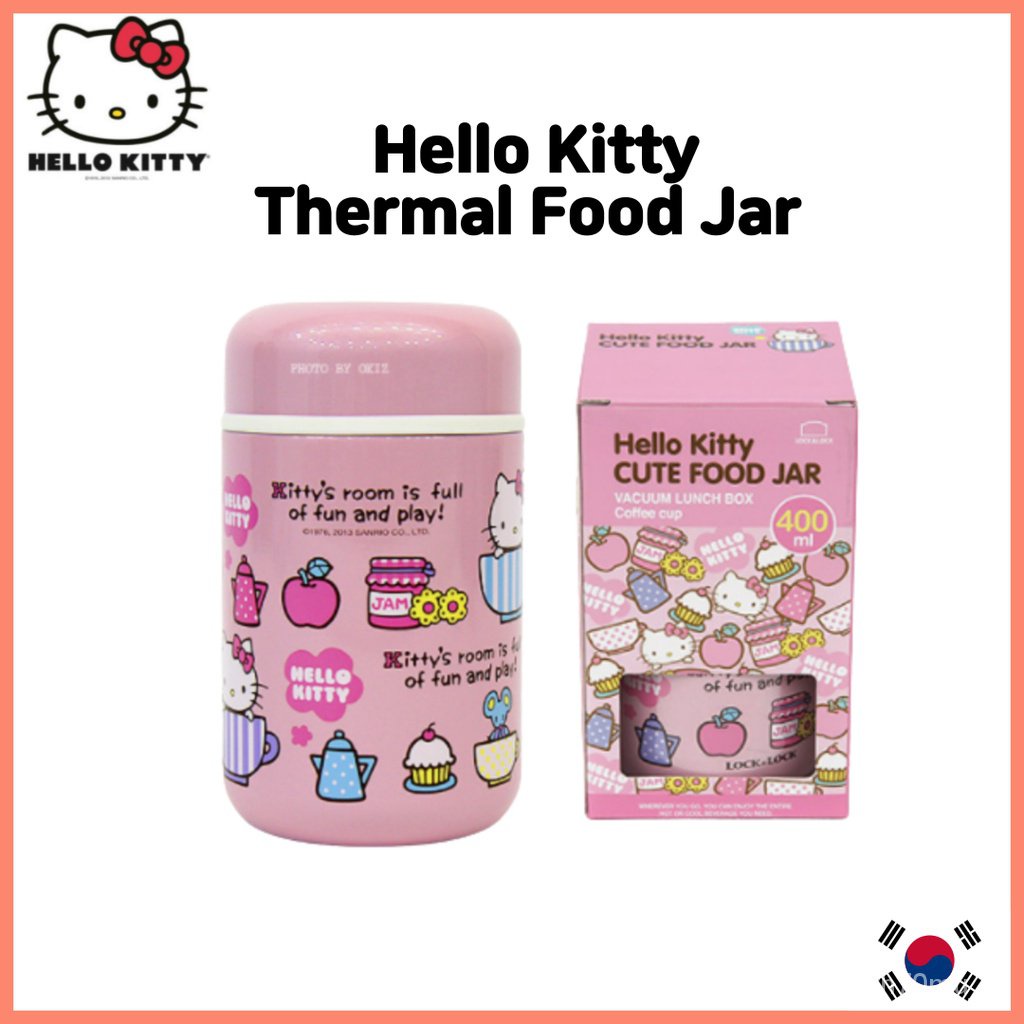 [Sanrio] Hello Kitty Stainless steel Thermal Food Jar 400ml｜Thermos Food Jar｜Hello Kitty Lunch