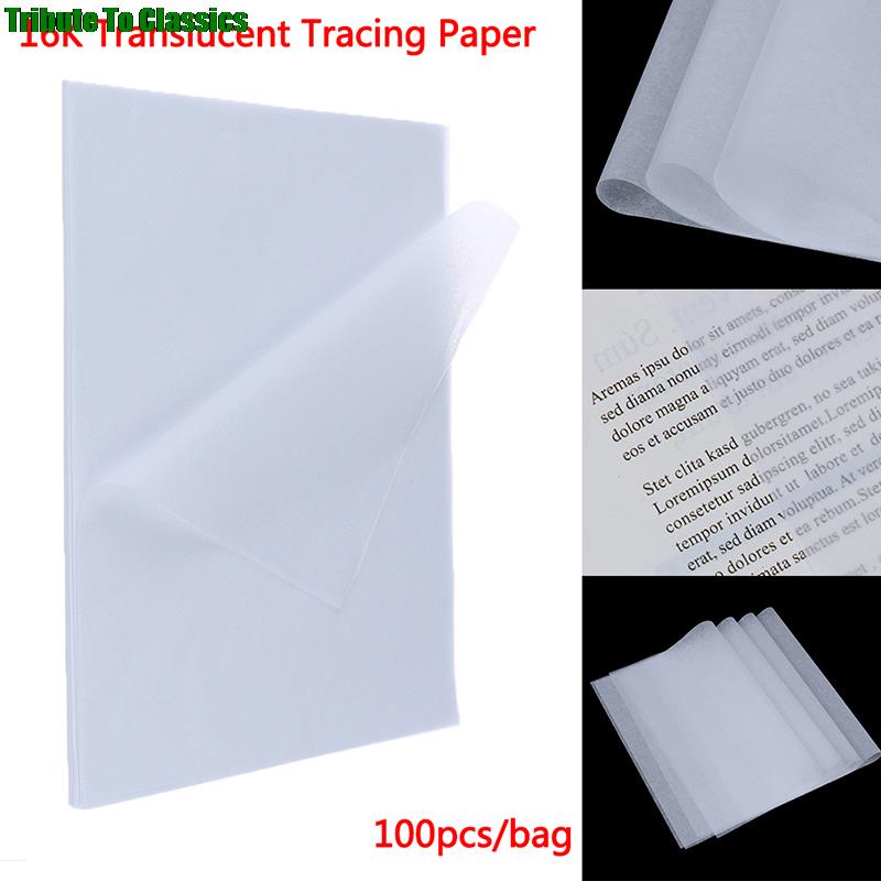 `100pcs Translucent Tracing Paperfor Patterns Calligraphy Craft Writing ...