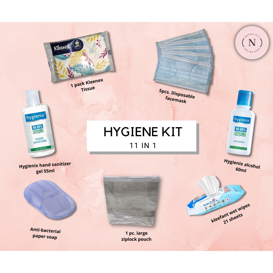 Back to school Hygiene kit 11 in 1 / On the go kit / New normal Kit