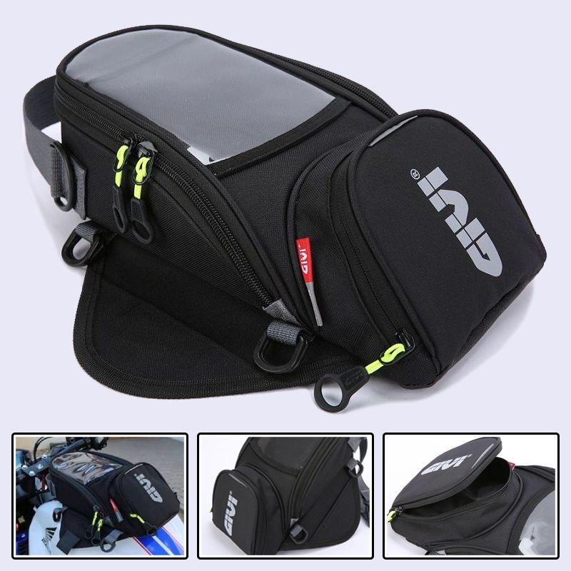 Waterproof Motor Tank Bag Black Oil Fuel Tank Magnetic Motorbike ...