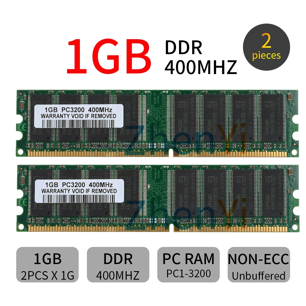 1gb Ddr2 Sodimm DDR 1GB PC Memory Ram DDR1 Desktop PC3200 400MHz 184 Pin Non-ECC... Ram 1gb - Foto 8