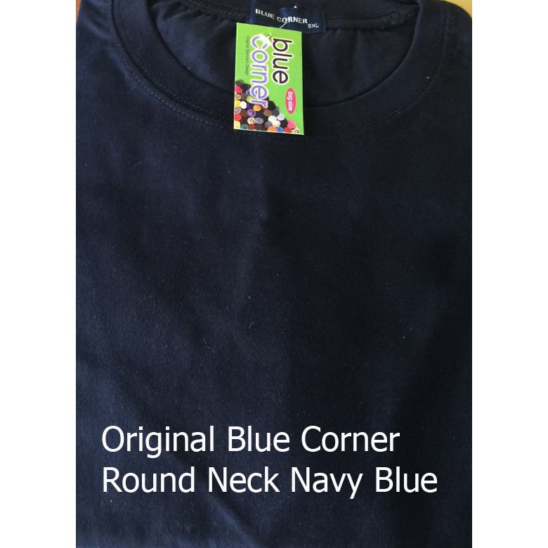 Original Blue Corner Round Neck t shirt Navy Blue Shopee Philippines