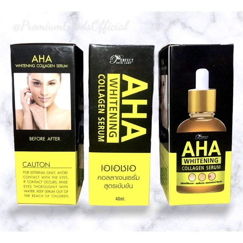 AHA WHITENING COLLAGEN SERUM | Shopee Philippines