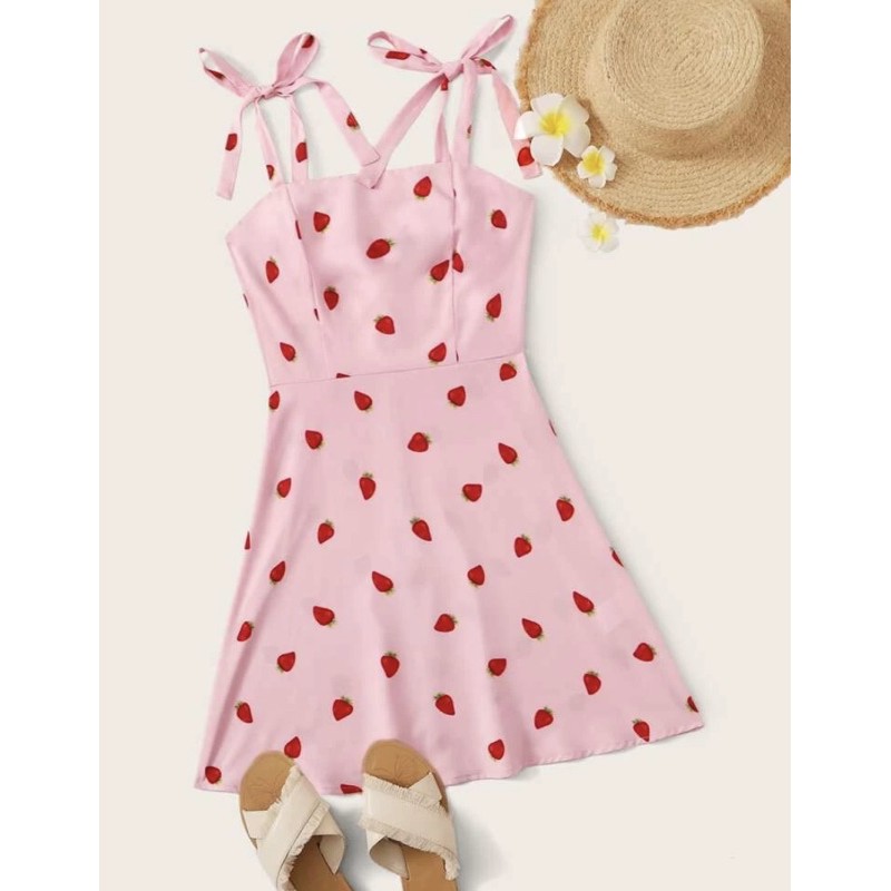 Shein 2024 strawberry dress