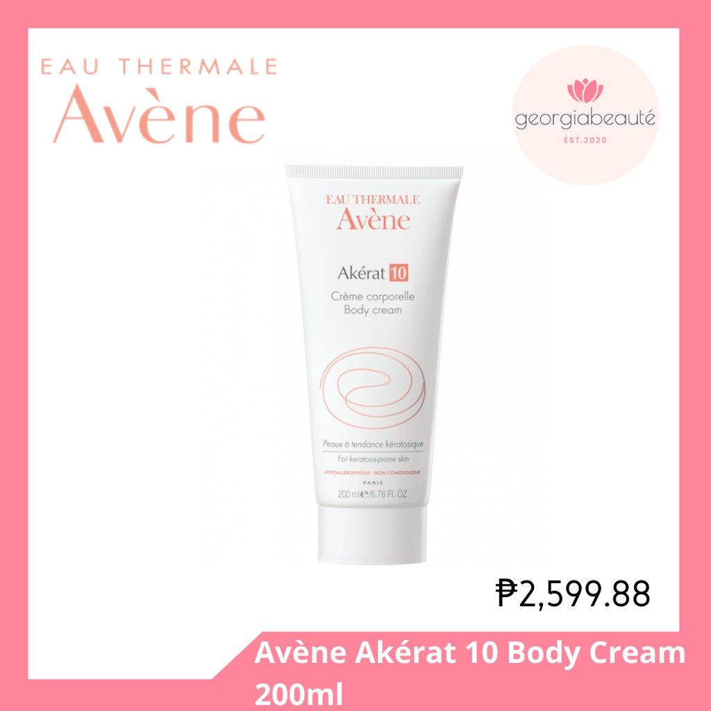 Avène Akérat 10 Body Cream 200ml Shopee Philippines