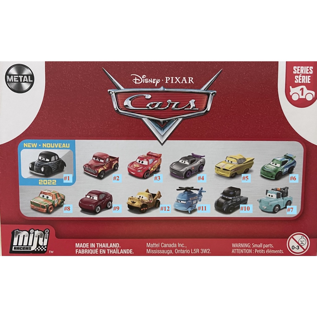 Disney Cars - Mini Racers - Mystery Pack Series 1 - Jr Moon, Smokey ...