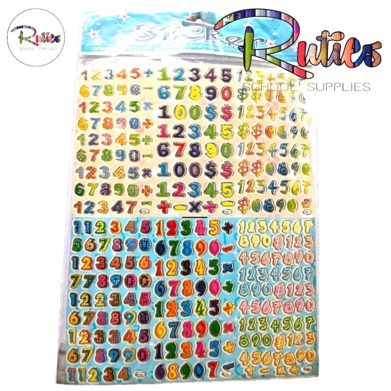 LETTERS, NUMBERS AND CHARACTER STICKERS (SALE) | Shopee Philippines