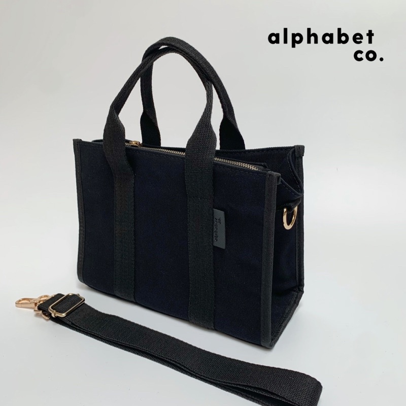 The Alphabet Co. No. 1 Small Tote Bag Personalized Canvas Tote Bag Shopee Philippines