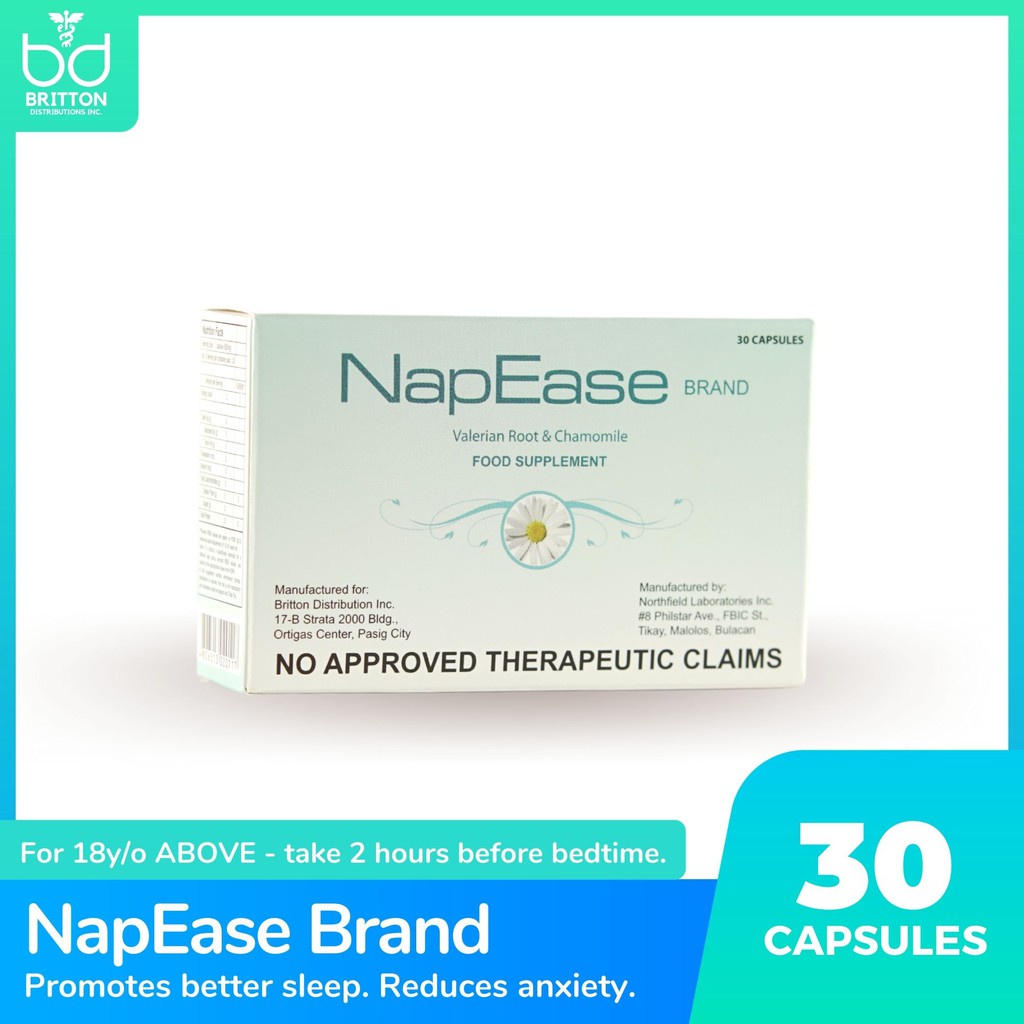 Kayang kaya NapEase Valerian Root & Chamomile Box of 30 Capsules