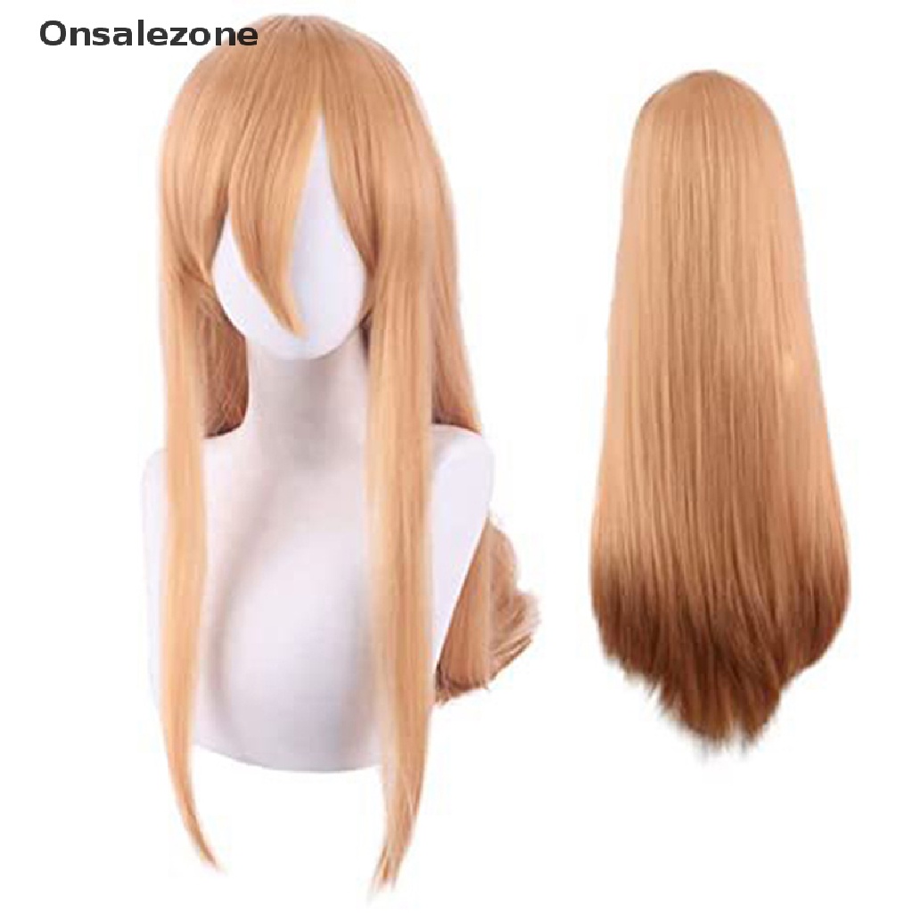 ONPH Anime Chainsaw Man Makima Angel demon Long Orange Hair Cosplay