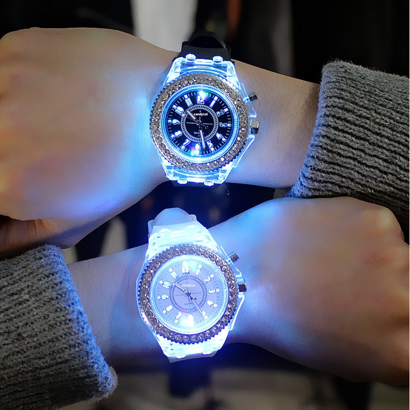 Fashion Women Wrist Watch Sport Waterproof Geneva LED Backlight Crystal Quartz Shopee Philippines