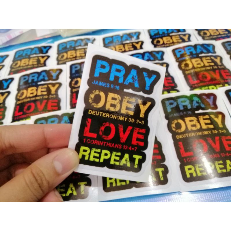 Printable Bible Verse Waterproof Stickers | Shopee Philippines