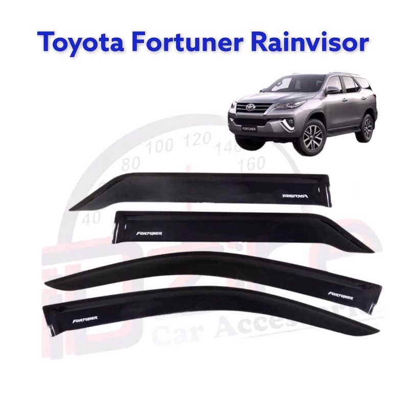 Toyota Fortuner Rain visor (2018-onwards) | Shopee Philippines