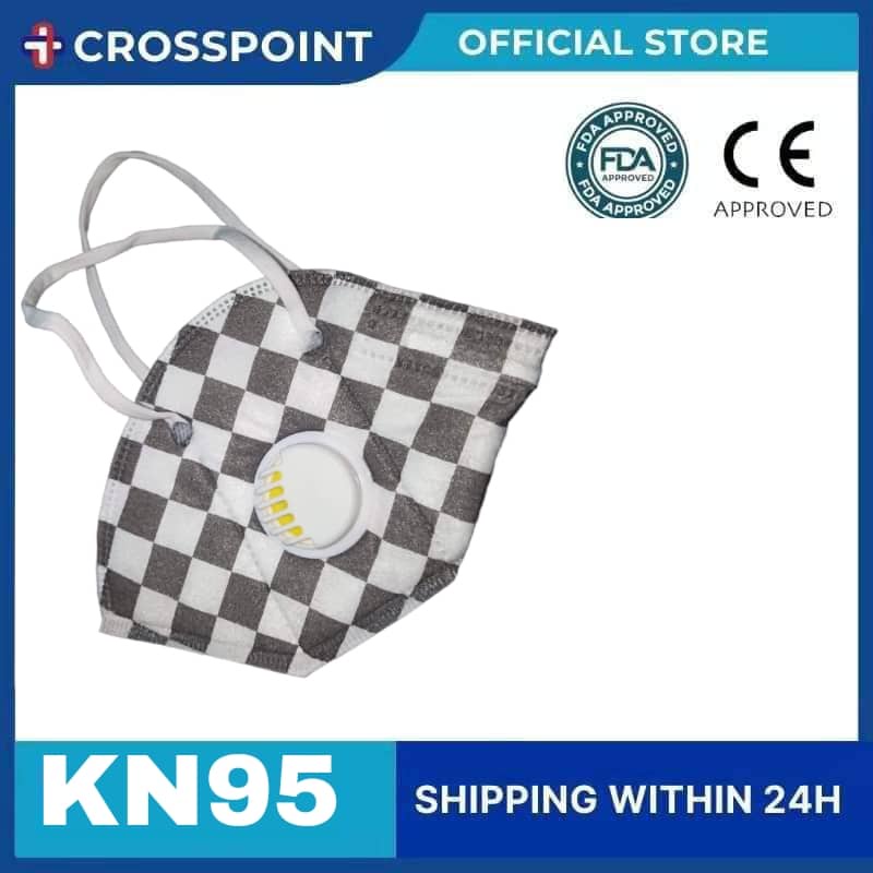 Crosspoint KN95 Face Mask Original Korean Mask 5 PLY Stripe Shopee Philippines