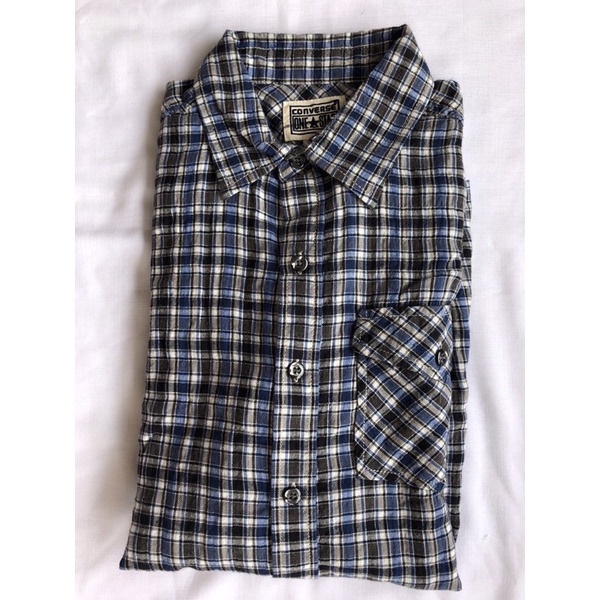 Converse one deals star plaid shirt