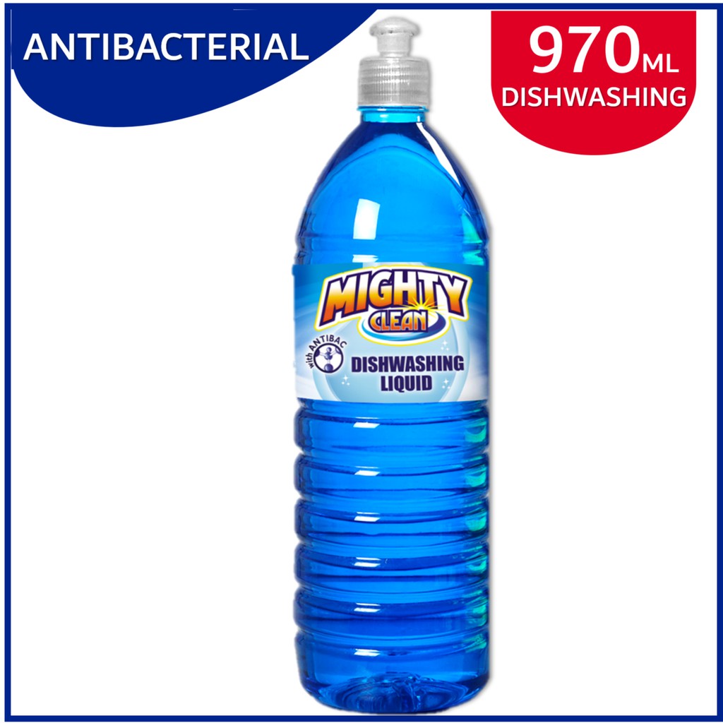 Mighty Clean Dishwashing Liquid Antibacterial (DWL Blue) 970ml