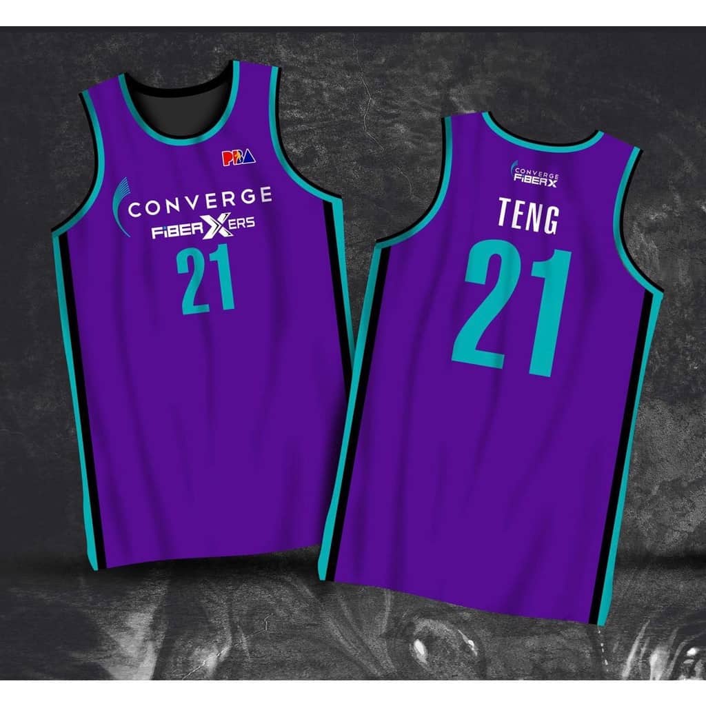 CONVERGE FIBERXERS PBA Basketball Jersey Free Customized Name and