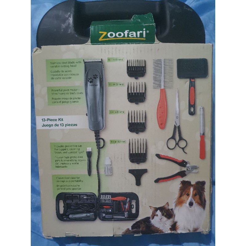 Zoofari Pet Grooming Kit 13pcs kit 110v Shopee Philippines