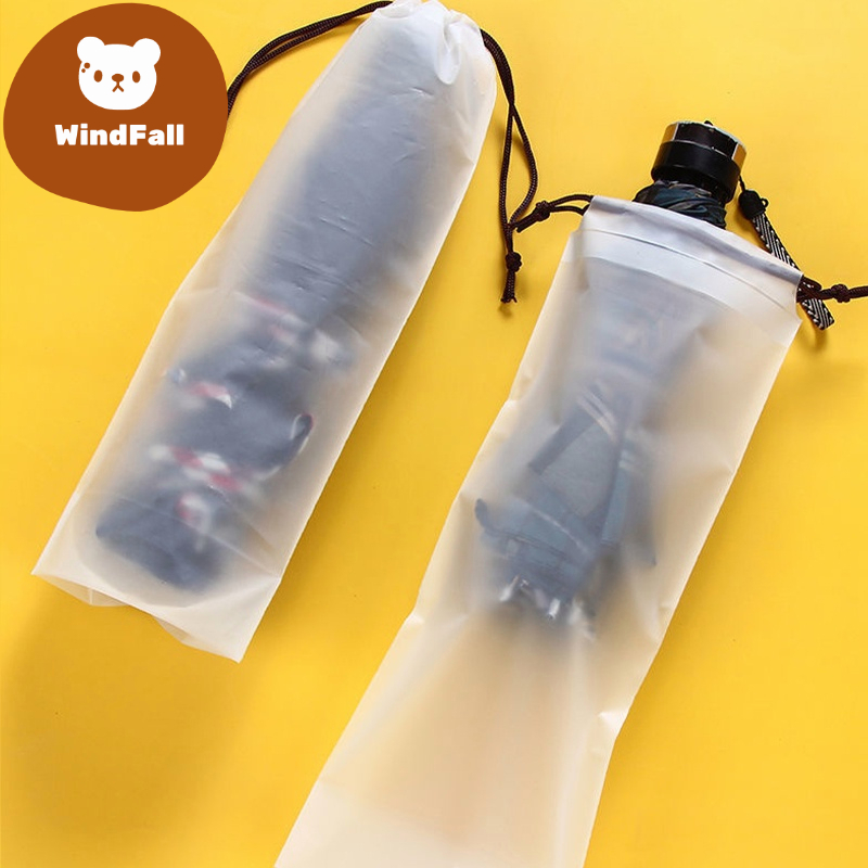 Umbrella Storage Bag Frosted Translucent Rope Bag Out Moisture And Dust ...