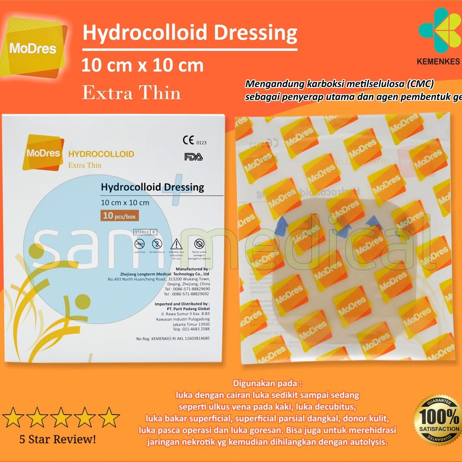 Modres Hydrocolloid Dressing 10x10cm PER PCS | Shopee Philippines