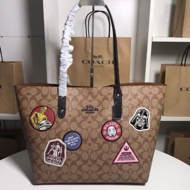 Coach star discount wars tote bag