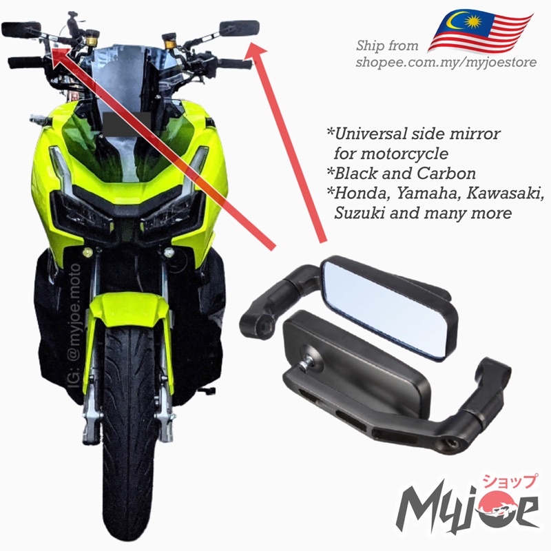 Side Mirror Yamaha Honda ADV PCX NVX XMAX NMAX EX5 Y15zr RS150 Ducati