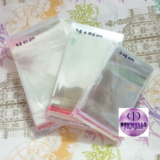 PLASTIC PACKAGING RESEALABLE PLASTIC STICKER 100Pcs | Shopee Philippines