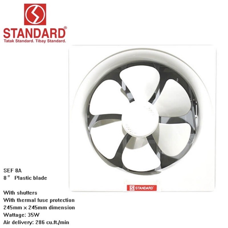 Standard Exhaust Fan 8 inches SEF-8 | Shopee Philippines