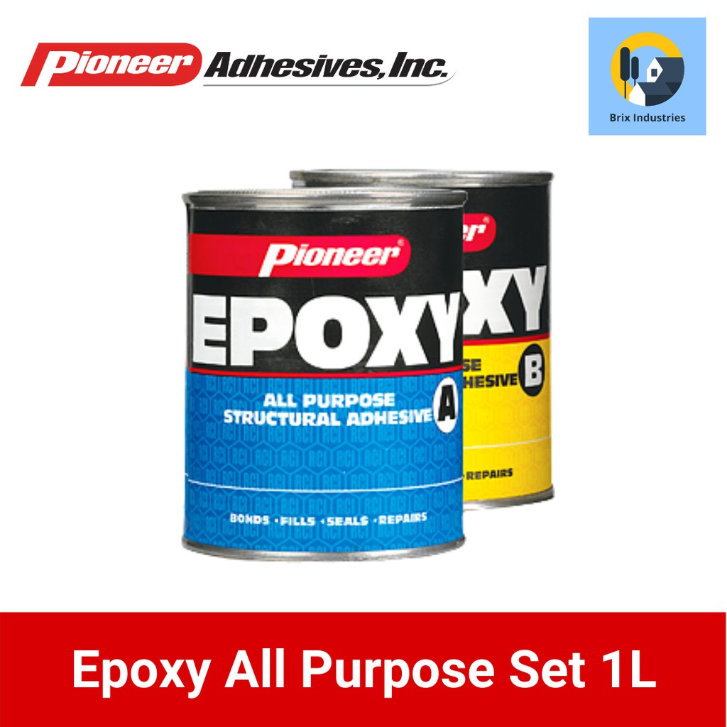 Pioneer Epoxy Set All Purpose Structural Adhesive 1 Liter Each (1 Quart ...