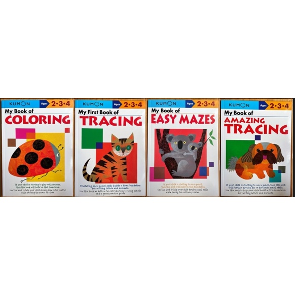 Kumon Workbooks Ages 2,3,4 (4 in a Set) Shopee Philippines