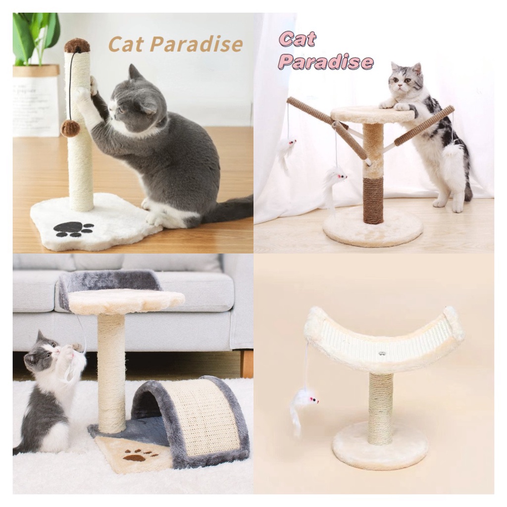 Small Cat Tree Tower Condo Bed Toy Ball Cat Climbing Scratcher Post ...