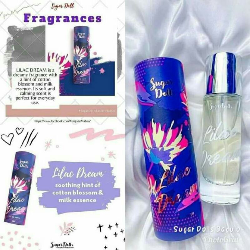 Sugar Dolls Lilac Dream Fragrance in 30ml Spray Bottle Shopee