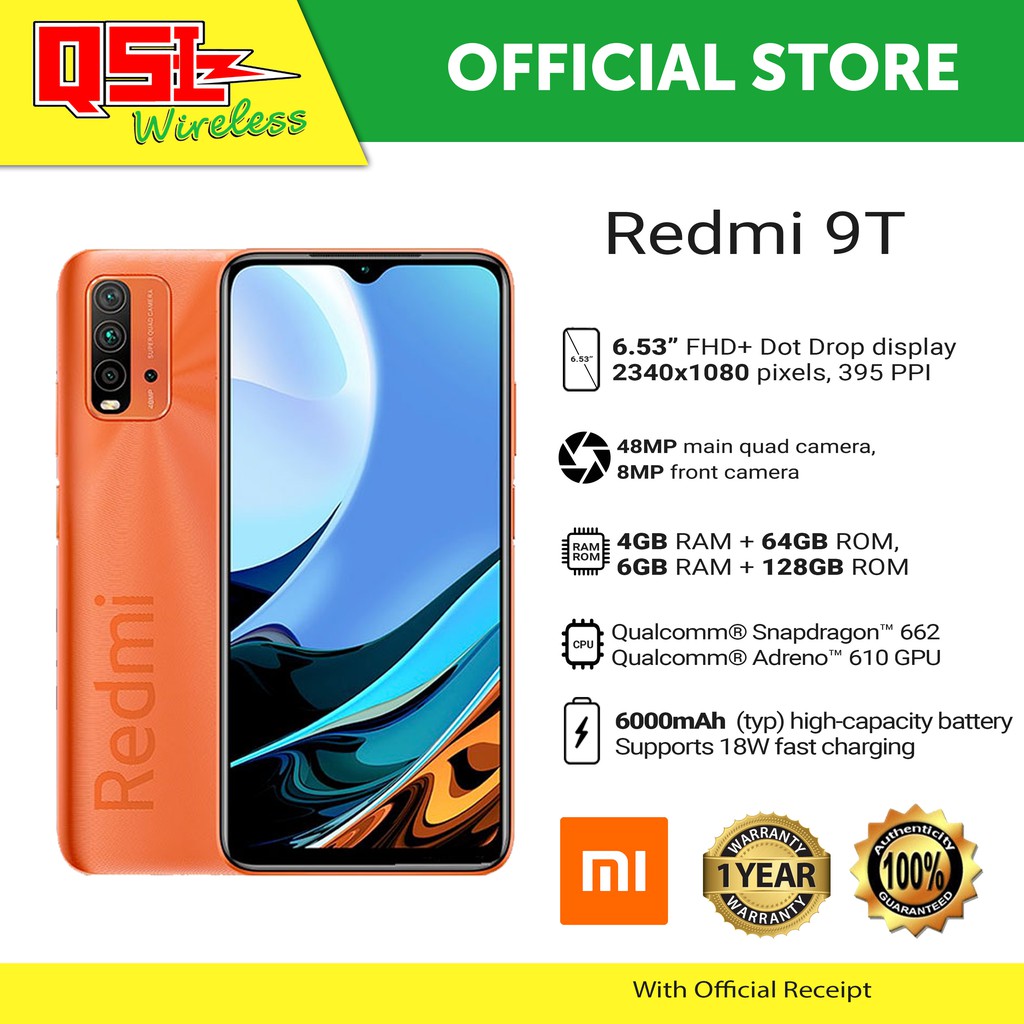 Xiaomi Redmi 9T, 4+64 6+128 Shopee Philippines